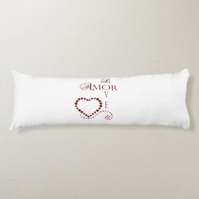 Coussins Longs Amour Amor Heart Valentine (Devant)