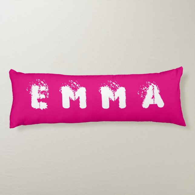 Coussins Longs AMOUR Oreiller corps rose EMMA (Dos)