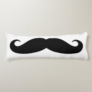 Coussins Longs Amusante moustache noire coutume décor de lit cham