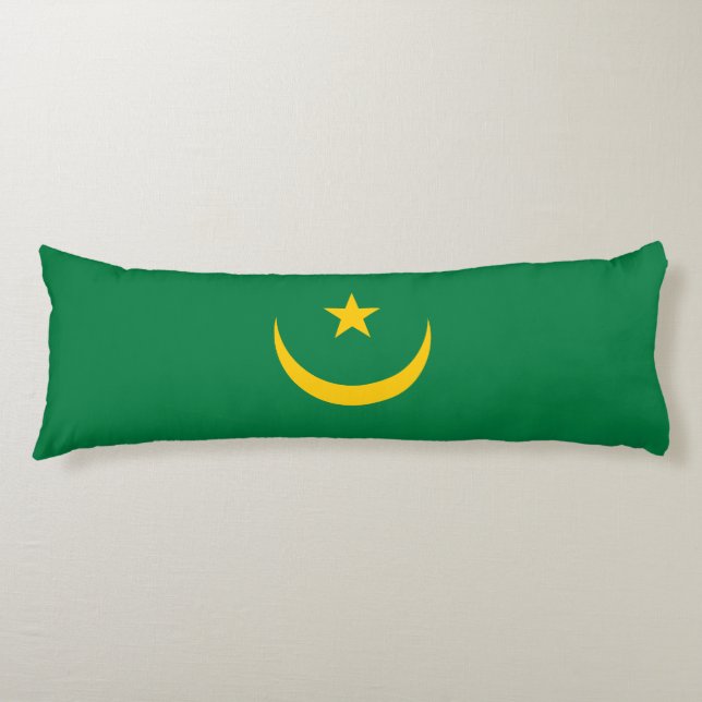 Coussins Longs Ancien drapeau de Mauritanie (Devant)