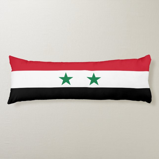 Coussins Longs Ancien drapeau de Syrie (Devant)
