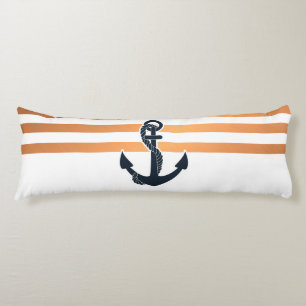 Coussins Longs Ancre et bandes