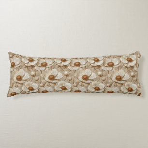 Coussins Longs Anémones Texture Décoratif Design Cottagecore Cou