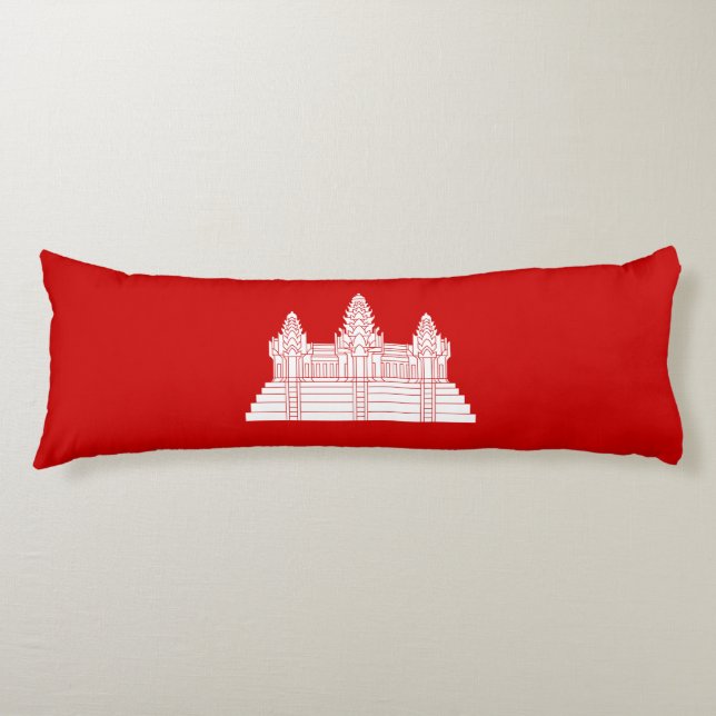 Coussins Longs Angkor Vat Ver.2.0. Temple khmer (Devant)