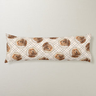 Coussins Longs Anglais Cocker Spaniel Painting Original Chien Art