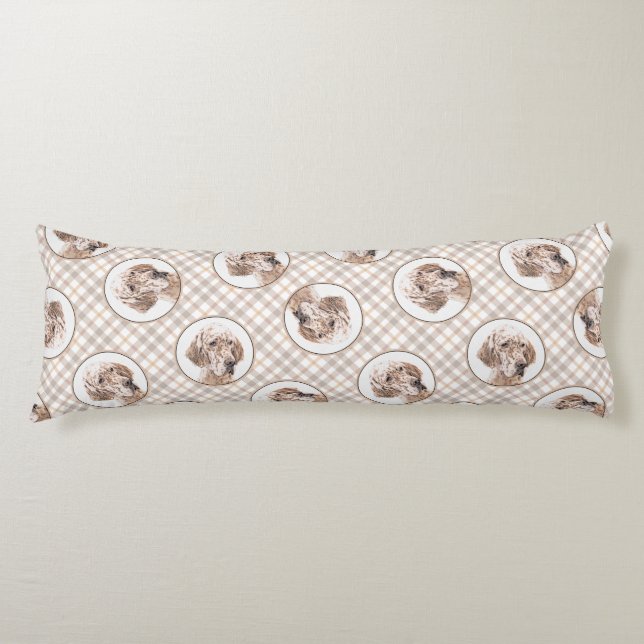 Coussins Longs Anglais Setter Orange Belton Peinture Pet Chien Ar (Devant)