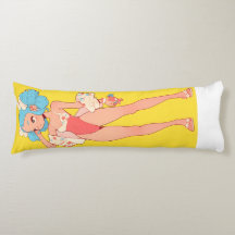 Anime maillot de bain fille Jaune