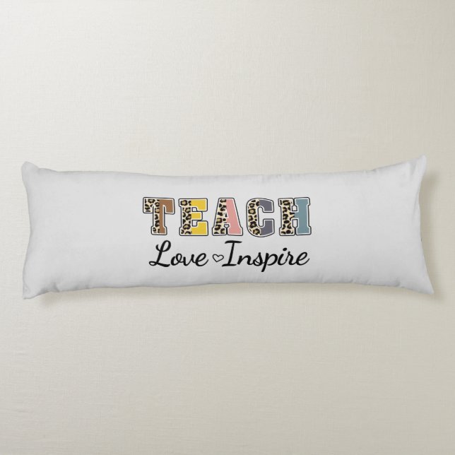 Coussins Longs Apprendre, Amour, Inspirer (Dos)