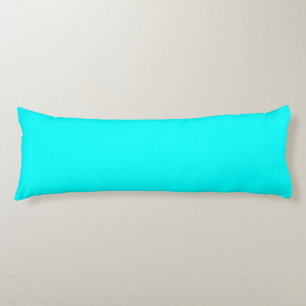 Coussins Longs Aqua (couleur solide)