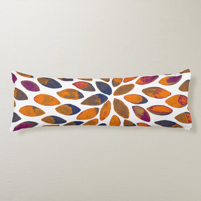 Coussins Longs Aquarelle brosse traits - effet rouillé (Devant)