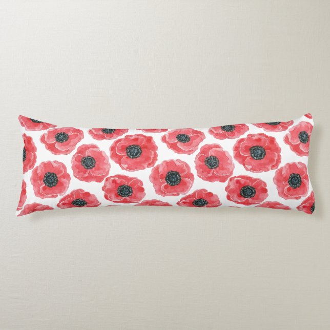 Coussins Longs Aquarelle des papillons (Devant)