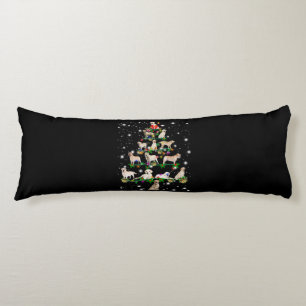 Coussins Longs Arbre De Noël Du Labrador Couvert De Lampe De Feu