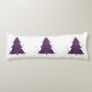Coussins Longs Arbre de Noël Moody   Plum profond