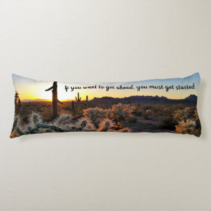 Coussins Longs Arizona Desert Sunset Cactus Inspiration Dire