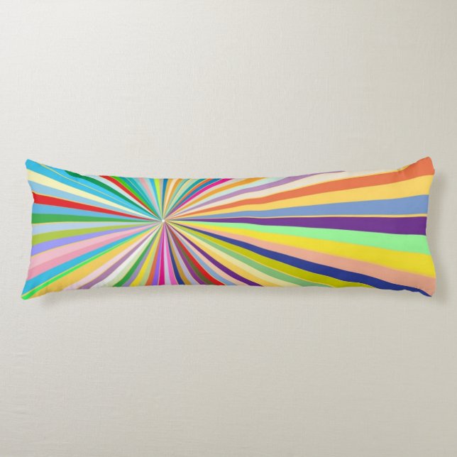 Coussins Longs Arrière - plan rayé frais (Devant)