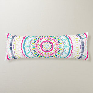 Coussins Longs Art de mandala coloré vibrant