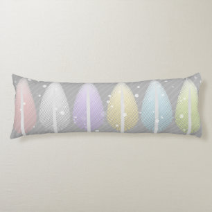 Coussins Longs Art moderne d'hiver en pastel coloré d'arbres