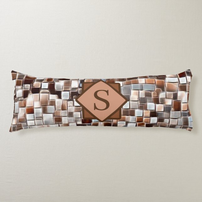 Coussins Longs Art mosaïque / Monogramme / (Devant)