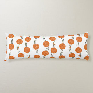Coussins Longs Art Nouveau Mackintosh Roses Rayures Orange