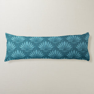 Coussins Longs Art Nouveau,Turquoise,métallique,art déco, motif