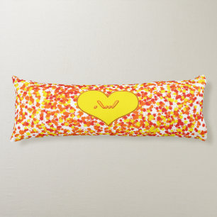 Coussins Longs ASL-I Love You with Heart par Shirley Taylor