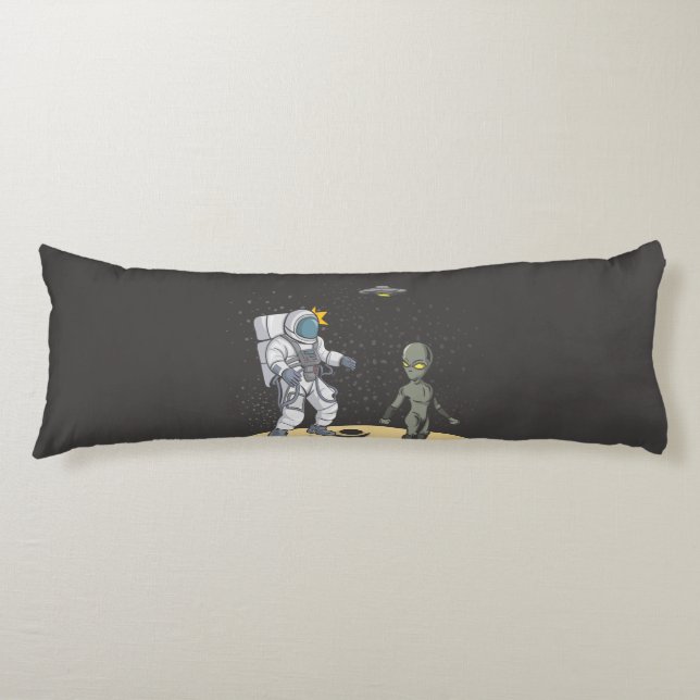 Coussins Longs Astronaute et extraterrestre   (Devant)