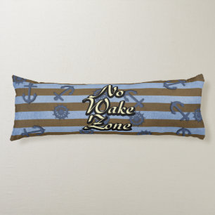 Coussins Longs Aucunes Ancres et roues nautiques de bateau de