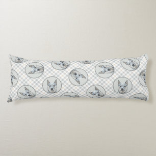 Coussins Longs Australian Cattle Dog Blue Heeler Original Chien A