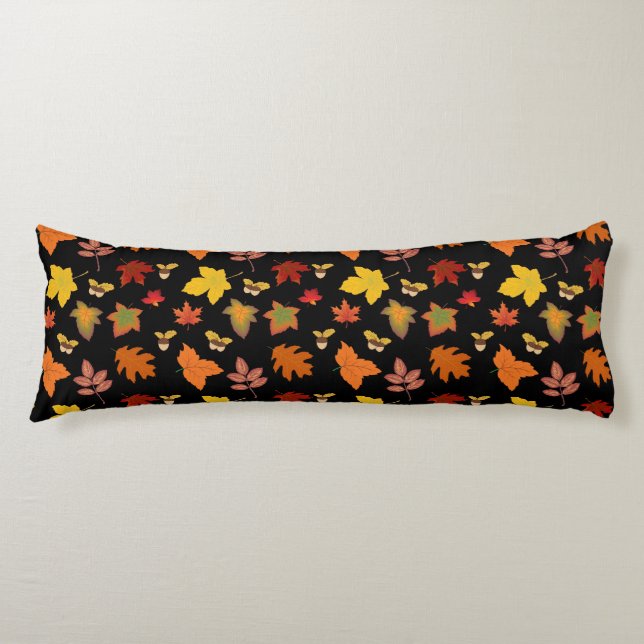 COUSSINS LONGS AUTOMNE LES FEUILLES (Devant)