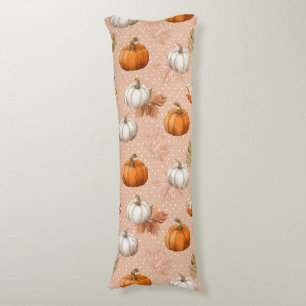 Coussins Longs Automne Rustic Harvest - Citrouille et Feuille