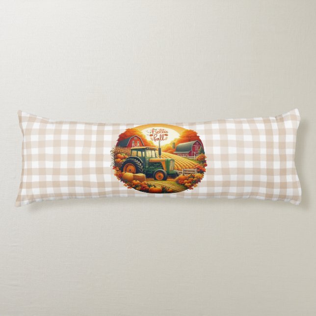 Coussins Longs Automne rustique/vintage sur la ferme (Devant)