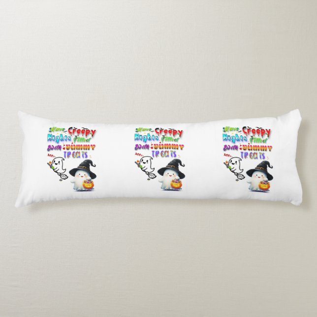 Coussins Longs Ayez des nuits flippantes remplies de friandises d (Devant)