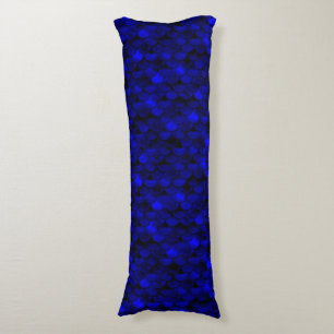 Coussins Longs Balances de sirène bleu foncé tombant