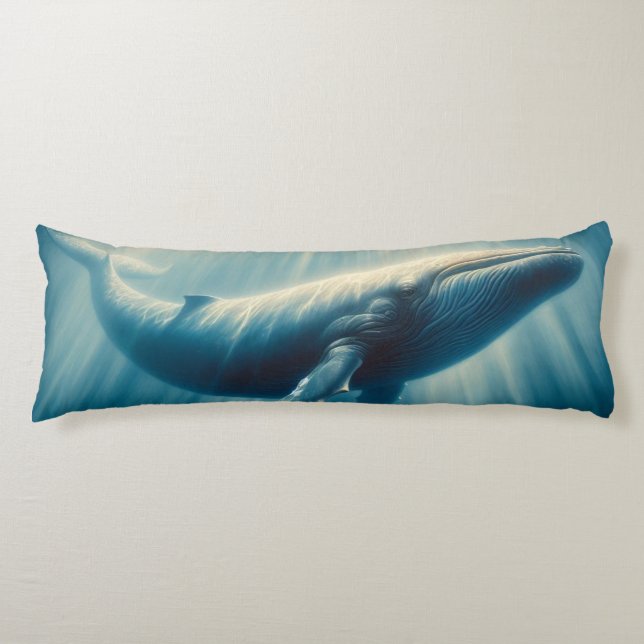 Coussins Longs baleine côtière/marine (Devant)