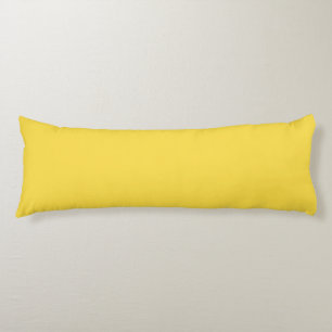 Coussins Longs Banane pastel solide jaune