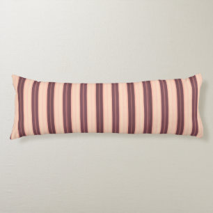 Coussins Longs Bandes brunes rose mignonnes