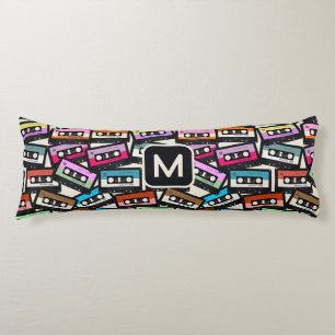 Coussins Longs Bandes cascade monographique rétro personnalisées