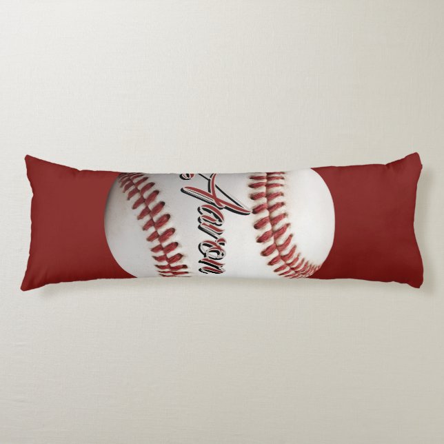 Coussins Longs Baseball Personnalisé (Devant)
