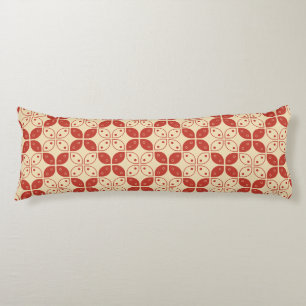 Coussins Longs Batik Kawung, motif indonésien, javanais, ethnique