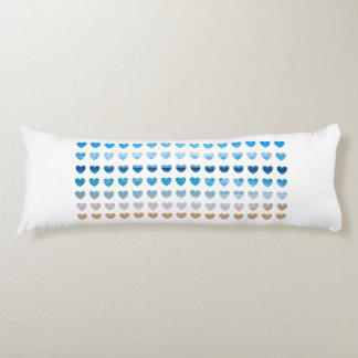 Coussins Longs Beach Pillow, Ocean Blues
