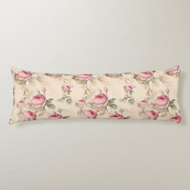 Coussins Longs Belle florale Vintage (Devant)