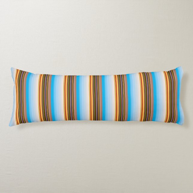 Coussins Longs Belles rayures colorées modernes (Devant)