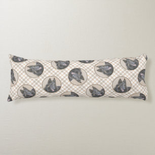 Coussins Longs Berger belge Tervuren Paint Peinture Chien Art