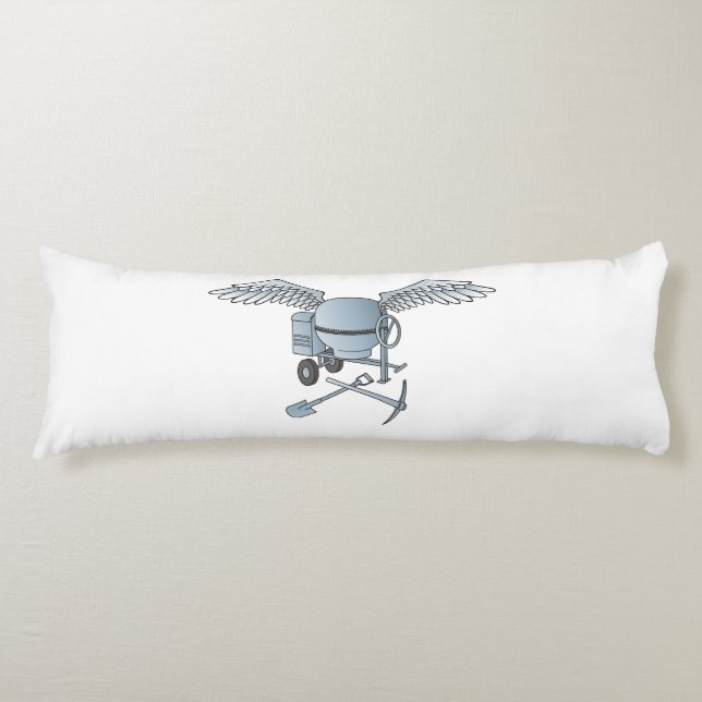 Coussins Longs Béton bleu-gris (Devant)