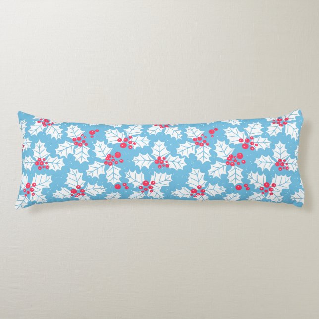 Coussins Longs Beurre creux sur bleu (Devant)