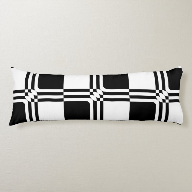 Coussins Longs Black and white fantasy (Devant)