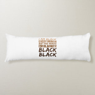 Coussins Longs Blackity Black Chaque mois Noir Histoire Africaine