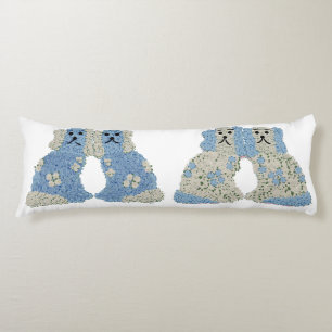 Coussins Longs Blue Staffordshire Chiens Ginger Jars Lumbar