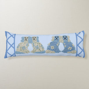 Coussins Longs Blue Staffordshire Chiens Lumbar