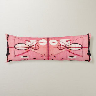 Coussins Longs Blush Kilim : Art du patrimoine marocain rose